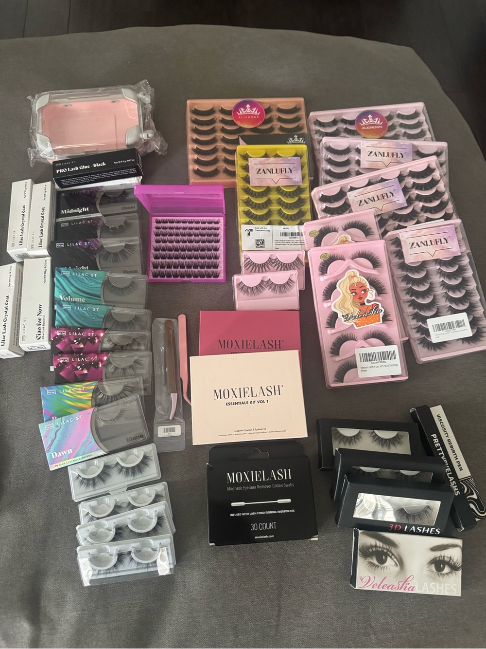 Mixed False Eyelash Lot - MoxieLash, Lilac St, 3D Lash